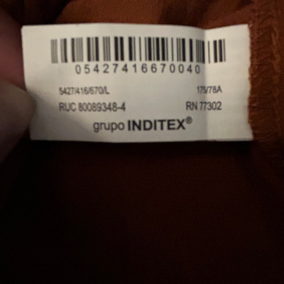 Zara Women's Terracotta Wide Leg Pants - Picture 4 of 8